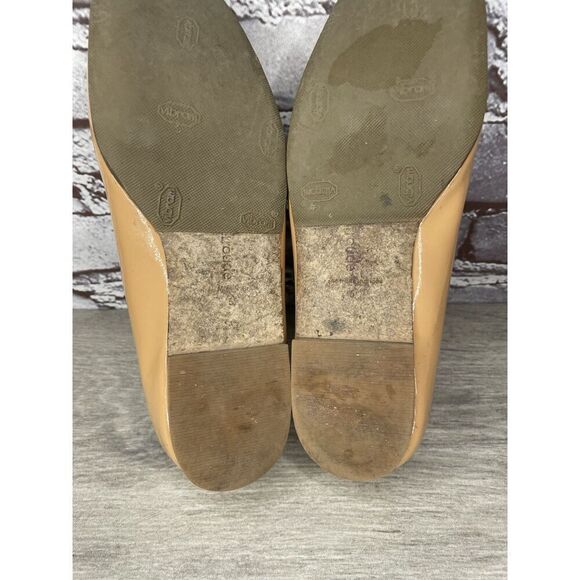 LARROUDE Vibram Nude Patent Leather Mary Jane Flats Shoes Women’s Sz 5M US/35EU - Picture 8 of 16